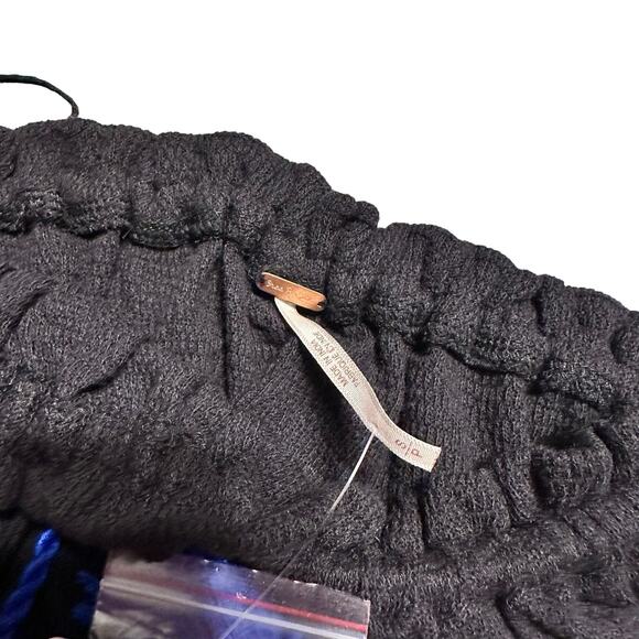 Free People No More Tiers Black and Blue Tube Top Elastic Size Small NWT - Picture 5 of 7